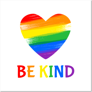 Rainbow Be Kind Posters and Art